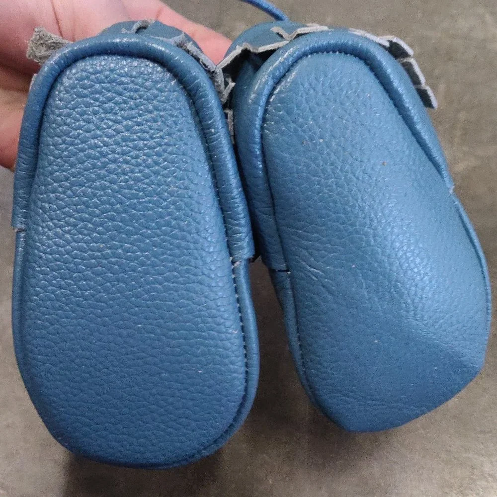 NWOT Genuine Leather Baby Moccasins 3-9 months